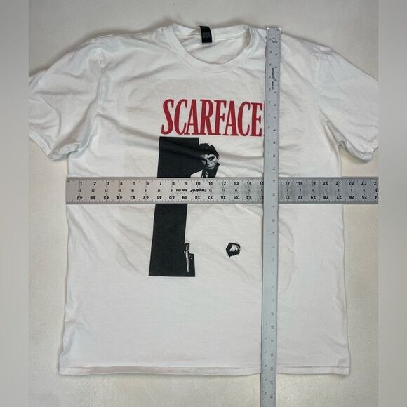 Scarface Movie Logo Graphic T-shirt Men Large White Short Sleeve - Picture 6 of 6